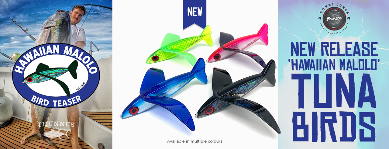 Hawaiian Malolo Bird Teasers - BONZE LURES (NZ)